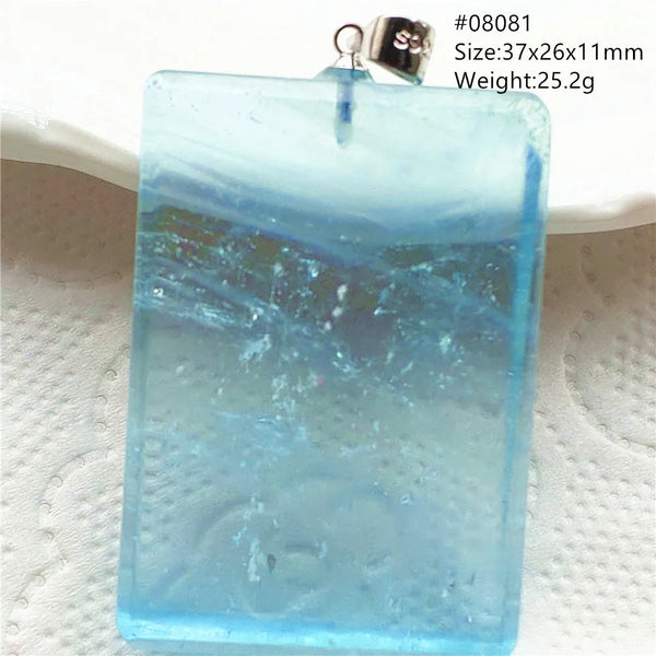 Blue Aquamarine Pendant-ToShay.org