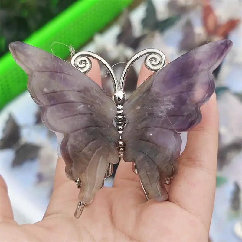 Purple Dream Amethyst Butterfly-ToShay.org