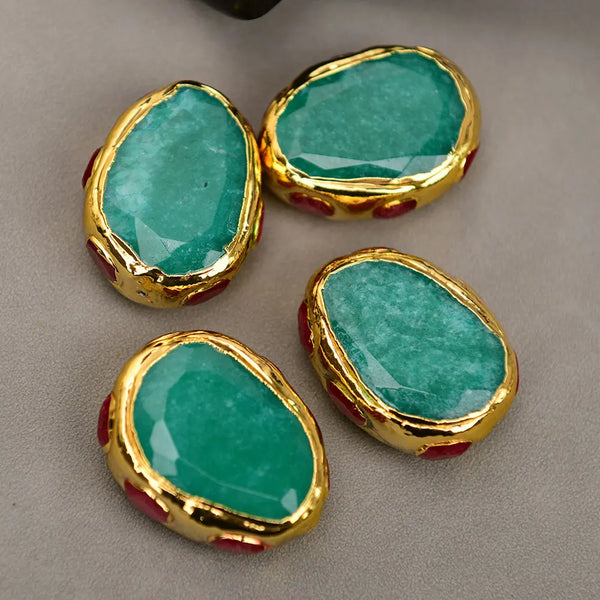 Green Aventurine Pave Beads-ToShay.org