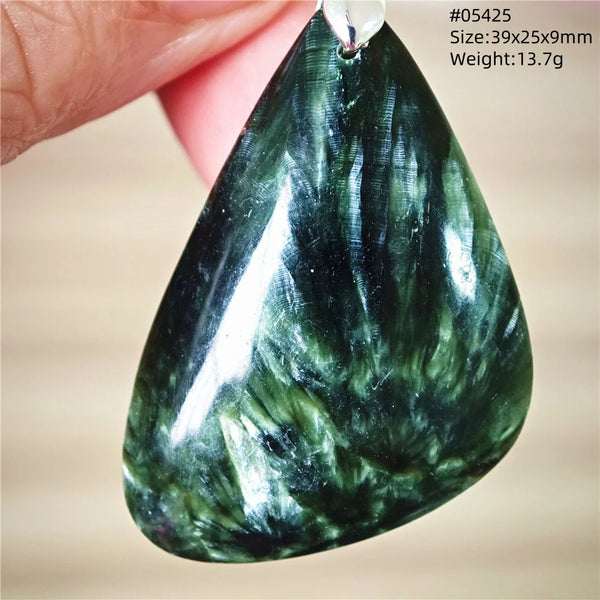 Green Seraphinite Pendant-ToShay.org