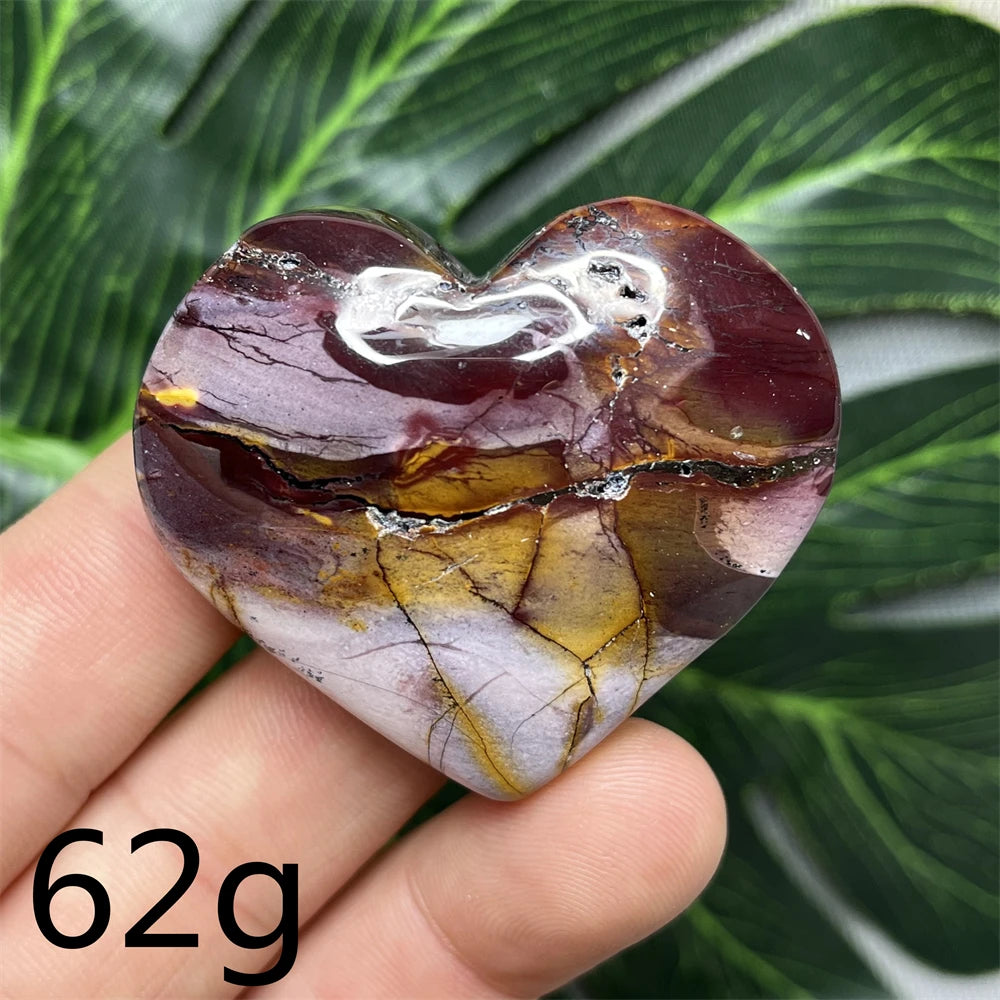 Yellow Mookaite Hearts-ToShay.org
