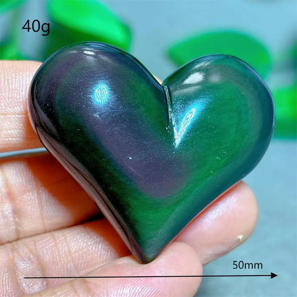 Rainbow Obsidian Heart-ToShay.org