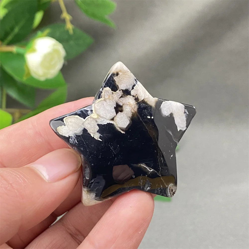 Black Cherry Blossom Agate-ToShay.org