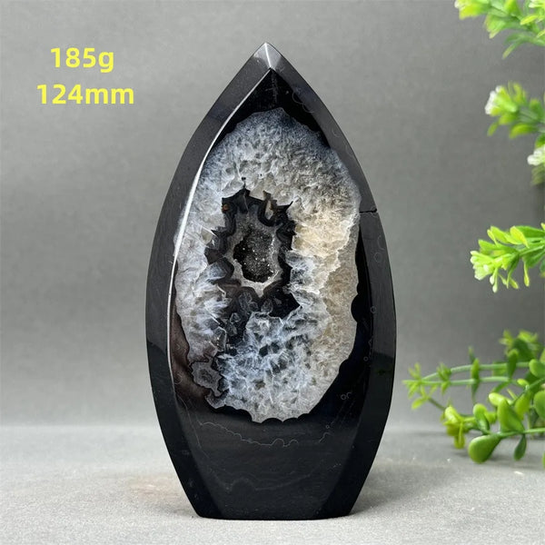 Black Onyx Geode Torch-ToShay.org