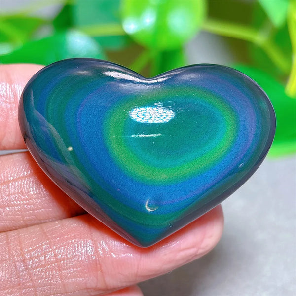 Rainbow Obsidian Heart-ToShay.org