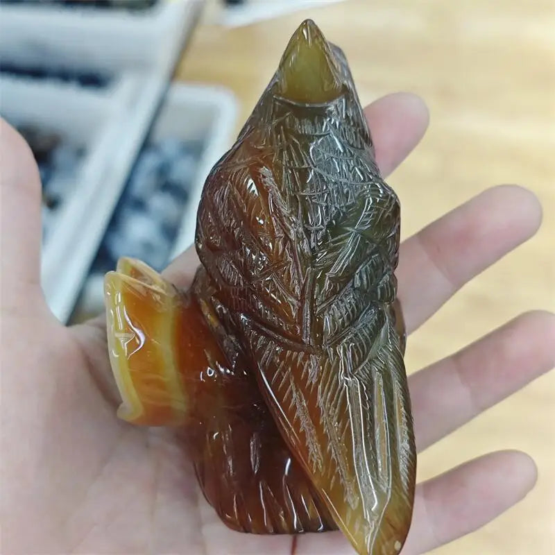 Yellow Agate Geode Parrot-ToShay.org