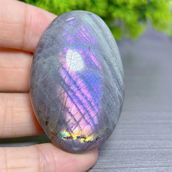Purple Labradorite Palm Stone-ToShay.org