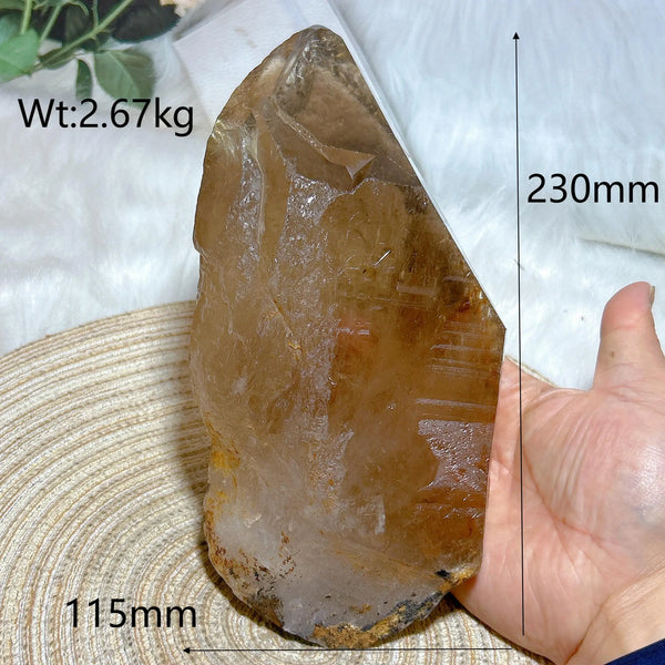 Smokey Rutilated Quartz Tower-ToShay.org