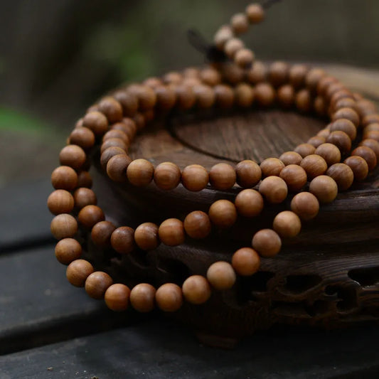 Brown Sandalwood Bead Mala-ToShay.org