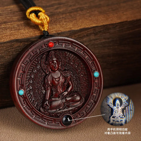 Sandalwood Ksitigarbha Pendant-ToShay.org