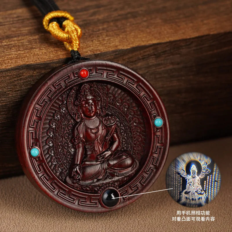 Sandalwood Buddha Pendant-ToShay.org