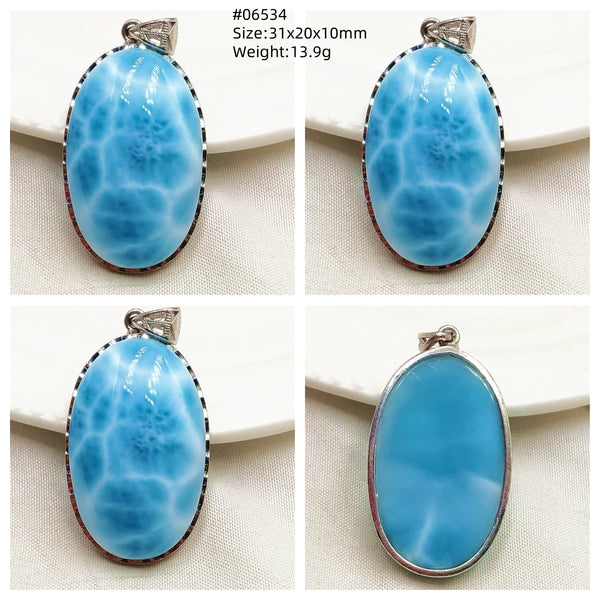 Blue Larimar Pendant-ToShay.org