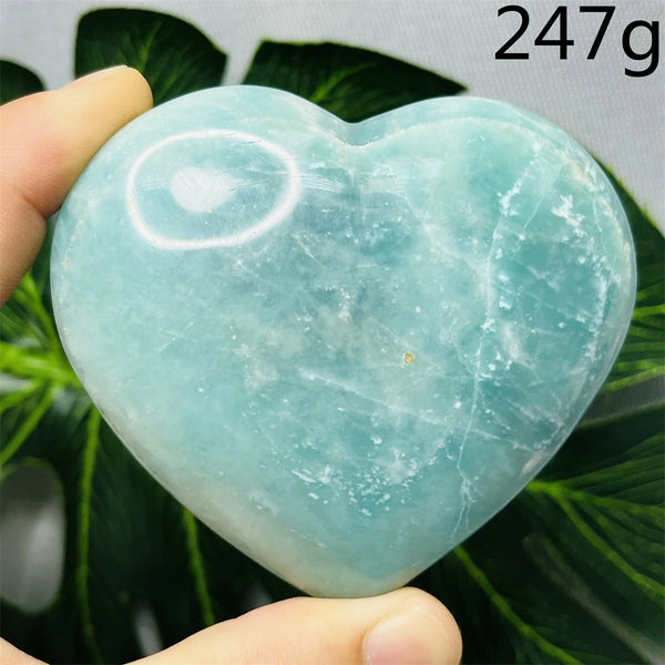 Blue Amazonite Stone Heart-ToShay.org