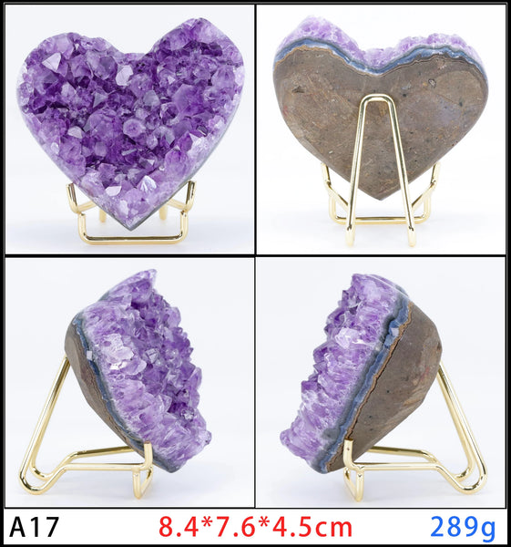 Purple Amethyst Geode Heart-ToShay.org