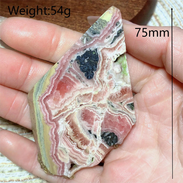 Pink Rhodochrosite Slab-ToShay.org