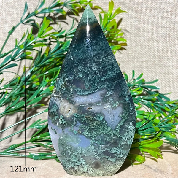 Green Moss Agate Flame-ToShay.org