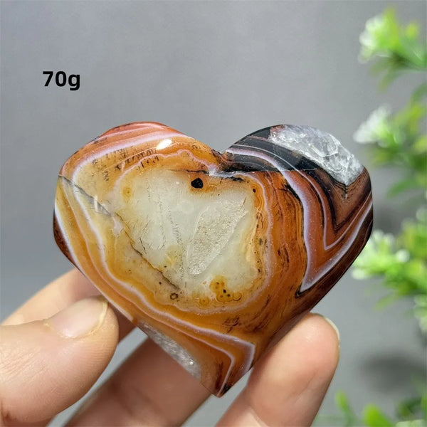 Red Striped Agate Heart-ToShay.org