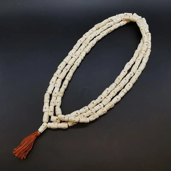 White Yak Bone Skull Beads-ToShay.org