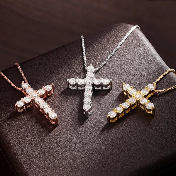 Crystal Cross Necklace-ToShay.org