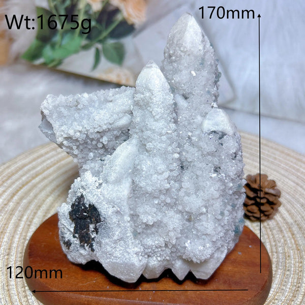 Blue Fluorite Druzy Crystal-ToShay.org