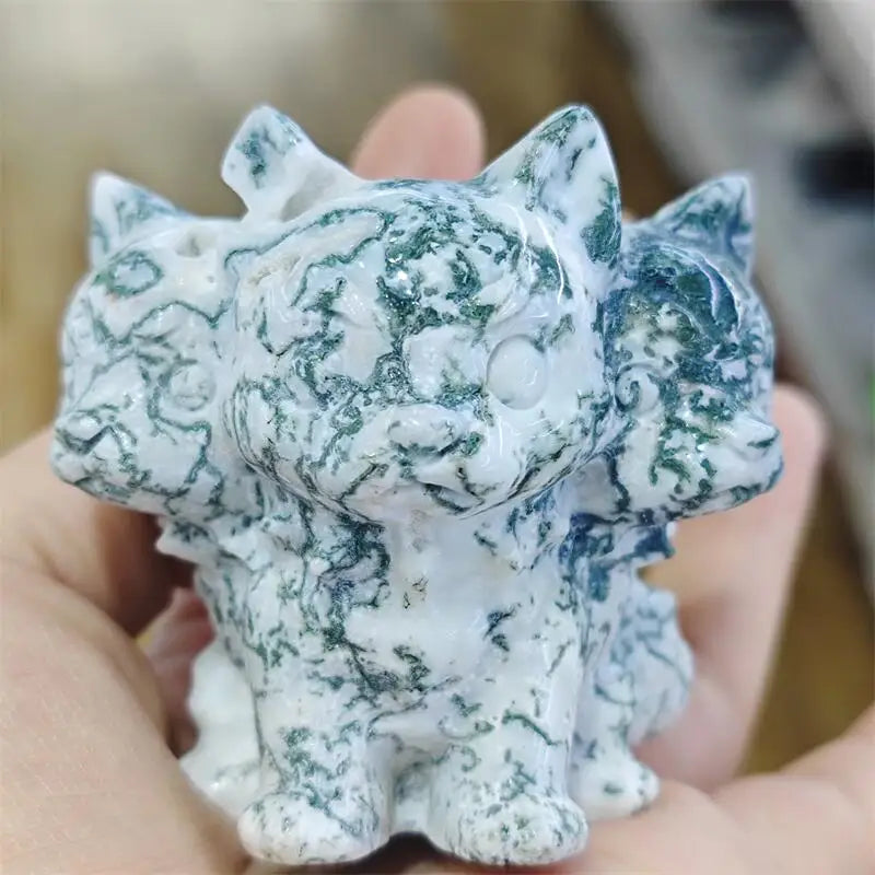Green Moss Agate Hellhound-ToShay.org