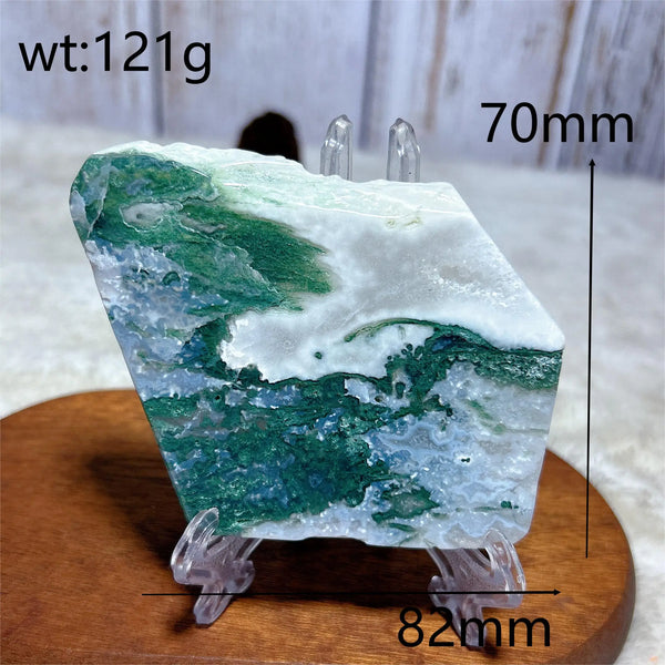 Green Moss Agate Slice-ToShay.org