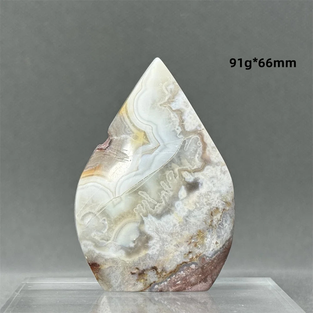 Red Lace Agate Torch-ToShay.org
