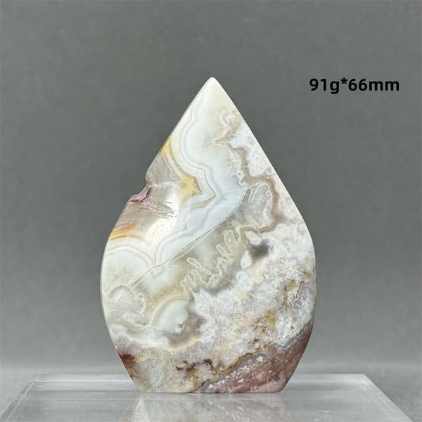 Red Lace Agate Torch-ToShay.org