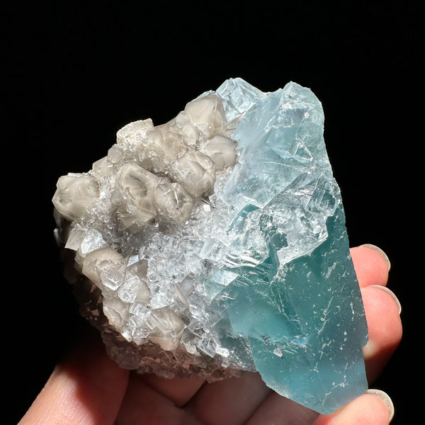 Blue Fluorite Mineral Crystal-ToShay.org