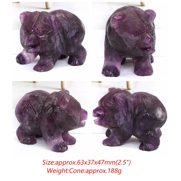 Purple Fluorite Bear-ToShay.org