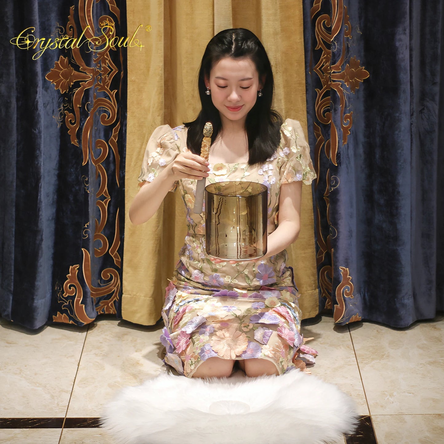 Smokey Brown Crystal Singing Bowls-ToShay.org
