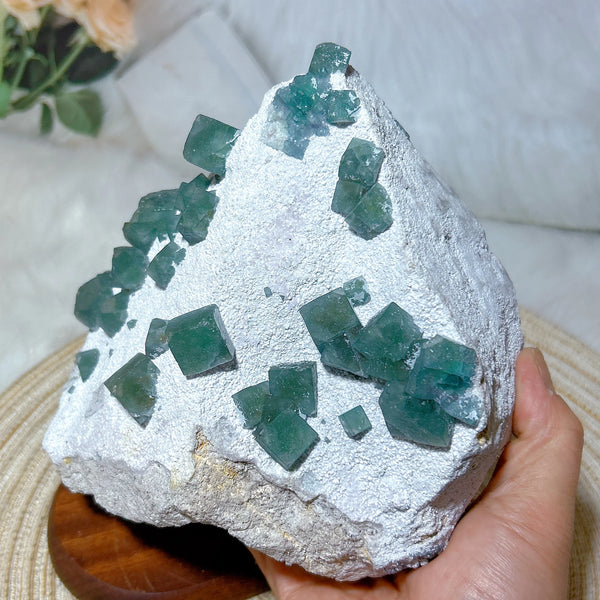Green Fluorite Crystal-ToShay.org