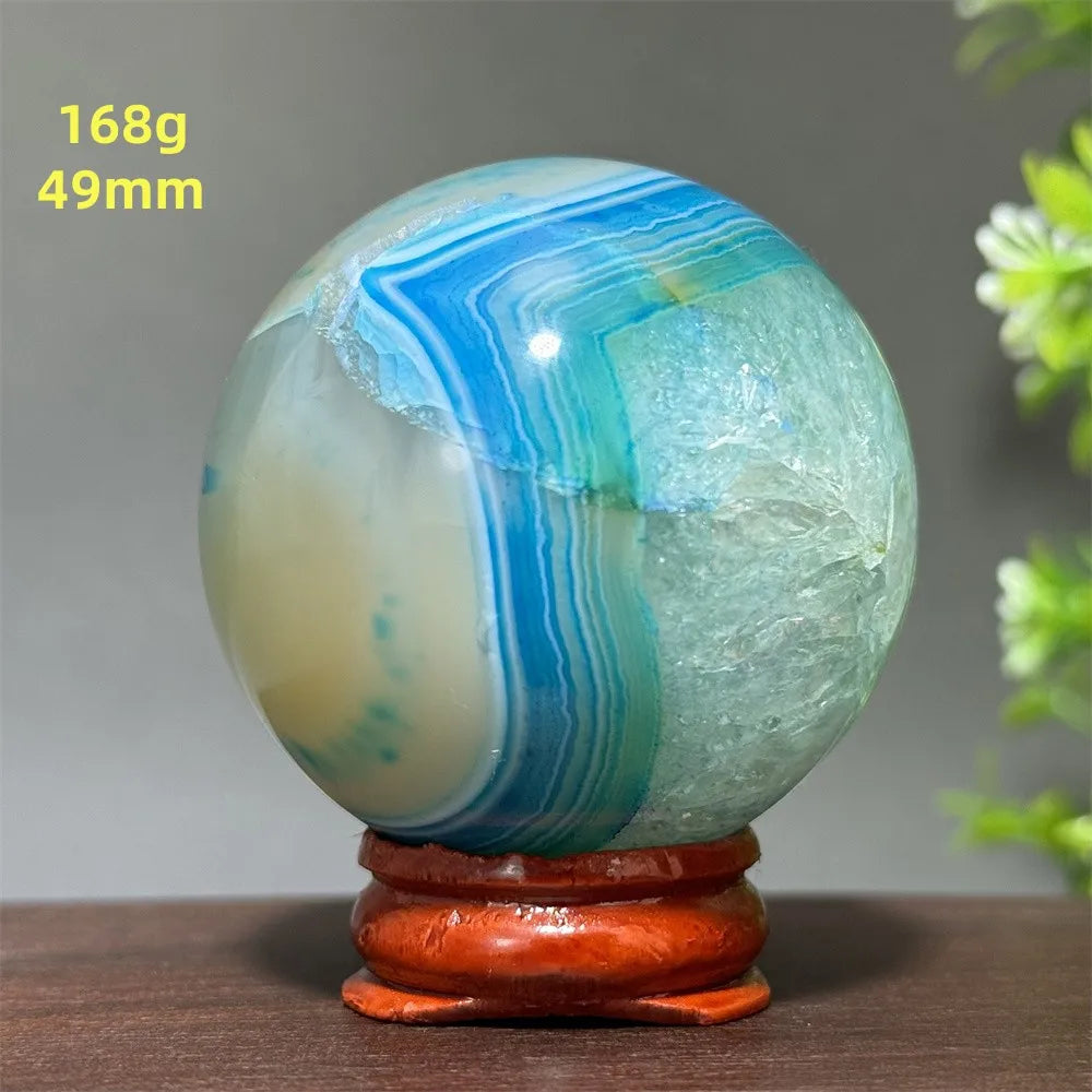 Blue Agate Ball-ToShay.org