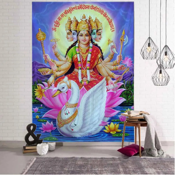 Indian Buddha Tapestry-ToShay.org