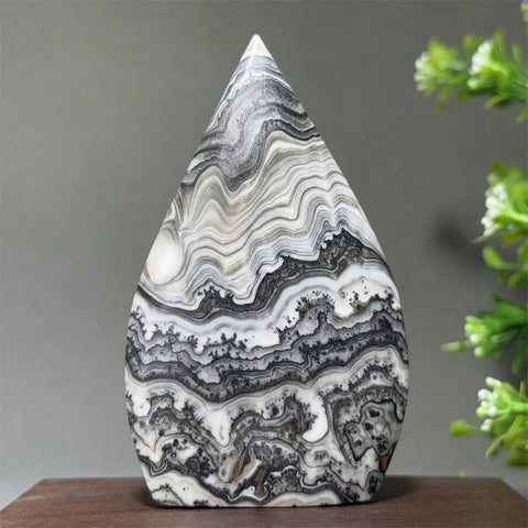 Grey Striped Agate Torch-ToShay.org