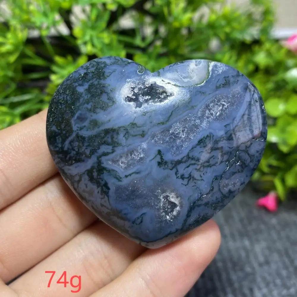 Green Moss Agate Heart-ToShay.org