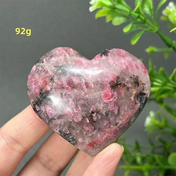 Pink Rose Rhodochrosite Heart-ToShay.org