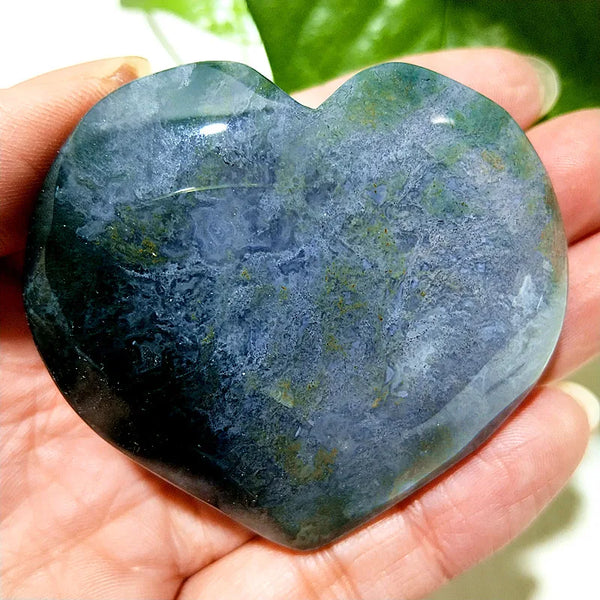 Green Moss Agate Heart-ToShay.org