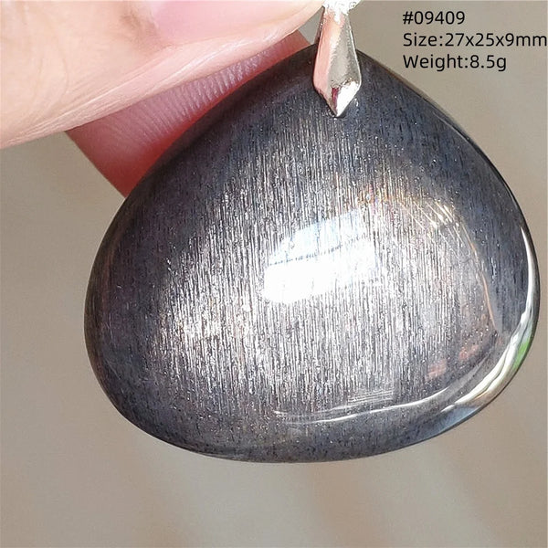 Black Moonstone Sunstone Pendant-ToShay.org