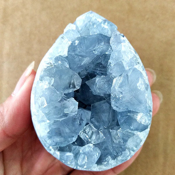 Blue Celestine Geode Crystal-ToShay.org