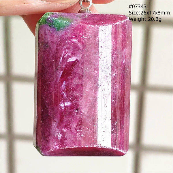 Red Ruby Zoisite Pendant-ToShay.org