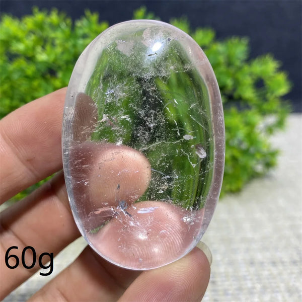 Clear Crystal Palm Stone-ToShay.org