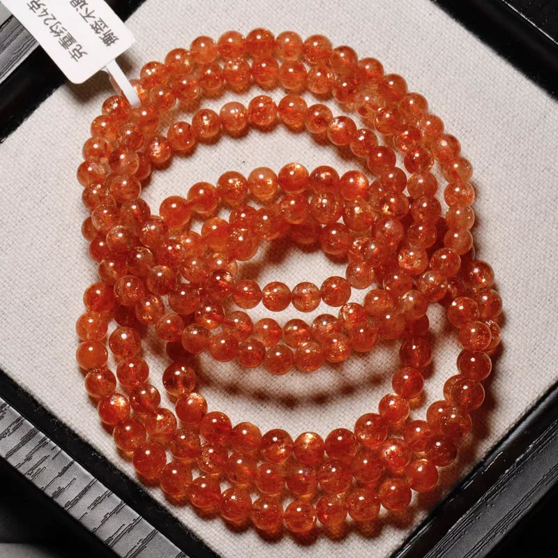Orange Strawberry Quartz Bracelet-ToShay.org