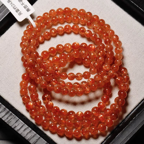 Orange Strawberry Quartz Bracelet-ToShay.org
