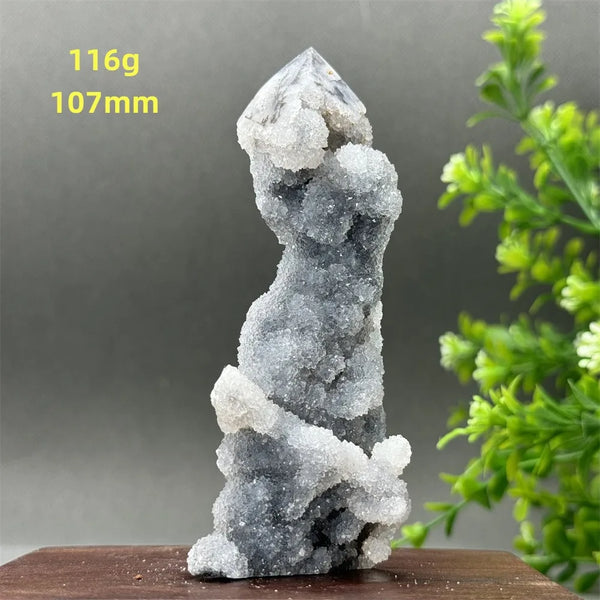 Purple Sphalerite Geode Obelisk-ToShay.org