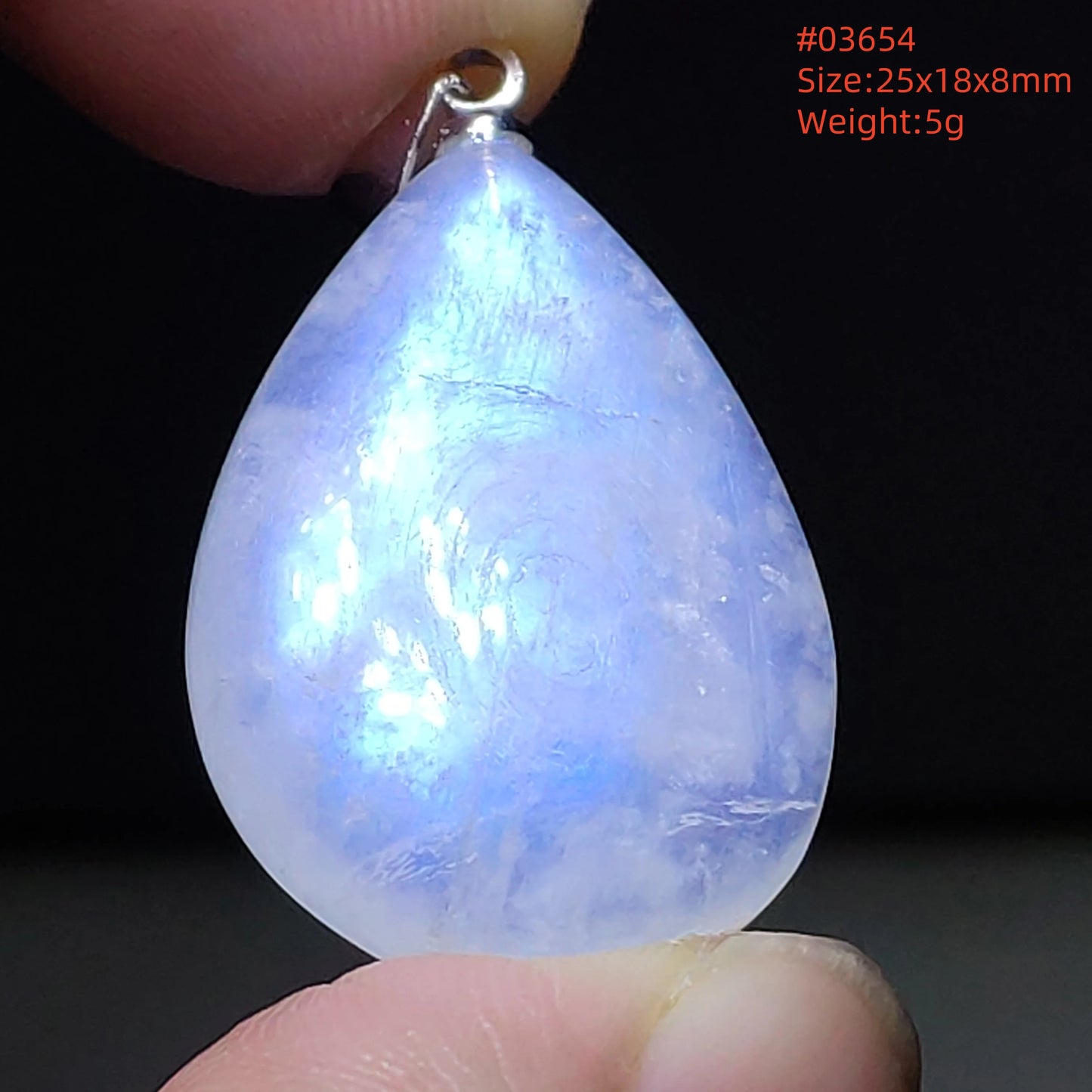 Blue Light Moonstone Pendant-ToShay.org