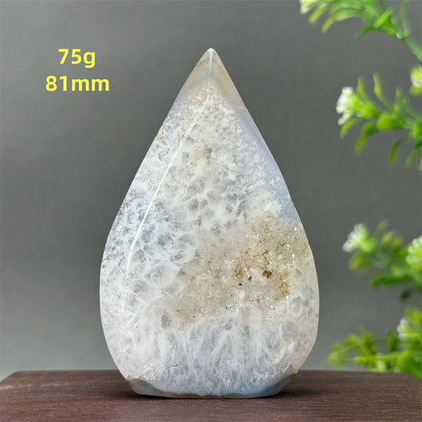 Blue Agate Geode Torch-ToShay.org