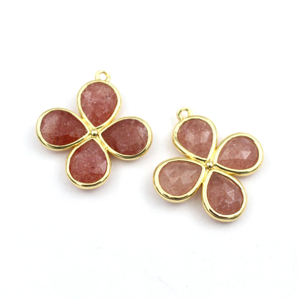 Mixed Crystal Flower Charms-ToShay.org