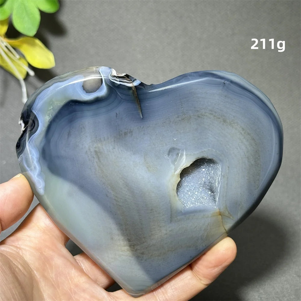 Purple Agate Geode Heart-ToShay.org