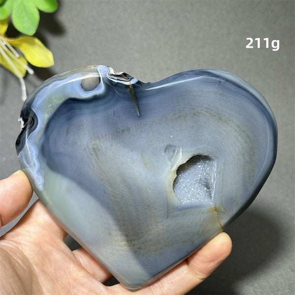 Purple Agate Geode Heart-ToShay.org